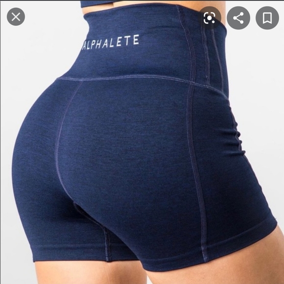 Alphalete Pants - Revival R6 shorts Navy